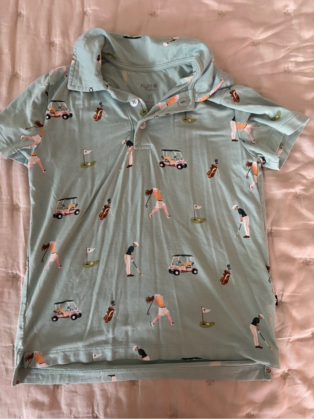 Kyte BABY Golf Print Polo